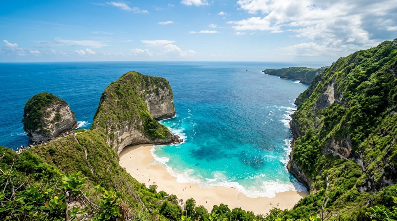 Bali to Nusa Penida Complete Transport Guide 2026 - Kelingking Beach Coastal View